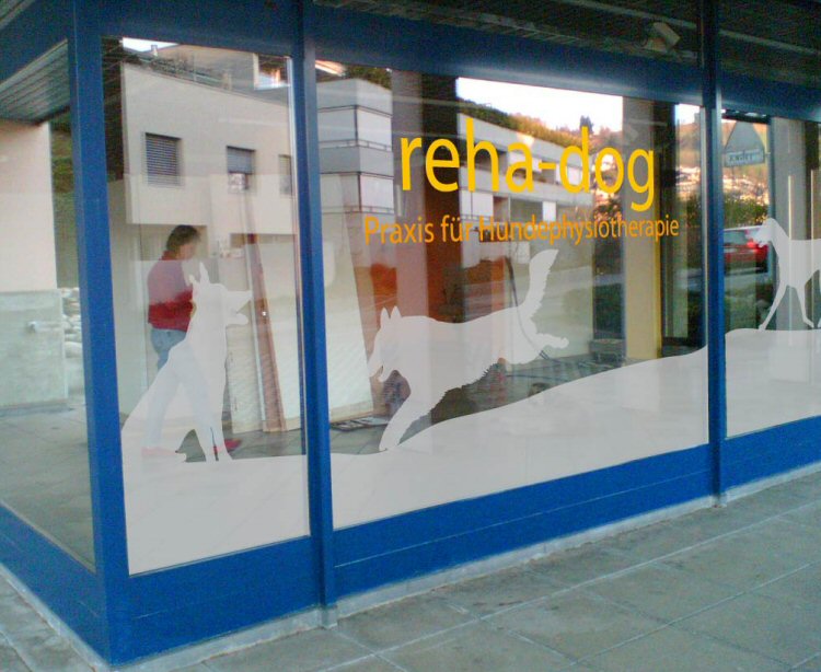 Schaufenster Beschriftung